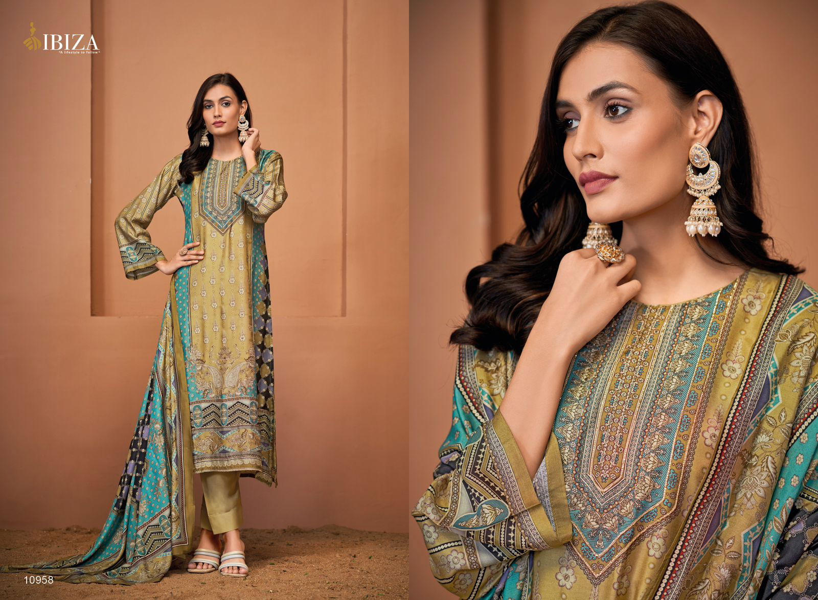 Amara By Ibiza Digital Printed Masleen Salwar Kameez Wholesale Price In Surat
